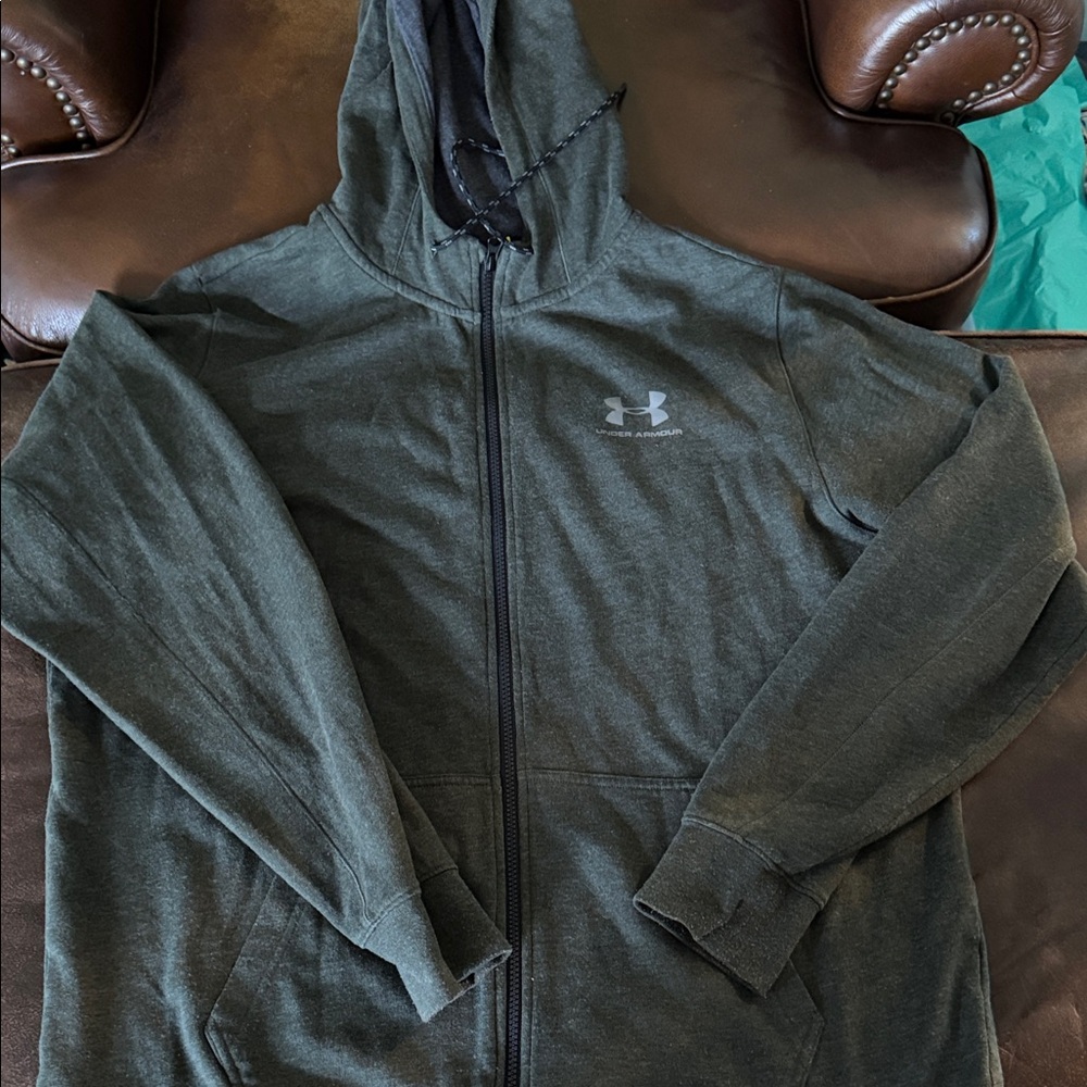 Under Armour Gray Full-Zip Hoodie